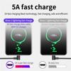 5A Elbow USB To Type-C Cable Fast Charging Cable Mobile Phone USB C Charger Data Cord for iPhone 15 Huawei Xiaomi Realme Samsung