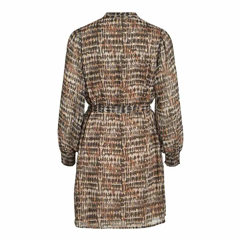 Светло-коричневое платье с принтом Женская VILA