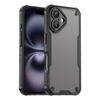 WANLONFENG MFFJ Series For iPhone 16 Case Anti Drop TPU Phone Back Cover with Screen Film - Black