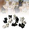 3D-печатные фигурки кошек с большими глазами Миниатюрные статуэтки милых котят Микро-ландшафтные поделки Маленькие украшения Мини-настольное украшение