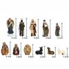 11Pcs Classical Christmas Manger Set Ornament Gift Box Christmas Easter Gift Gift Resin Crafts