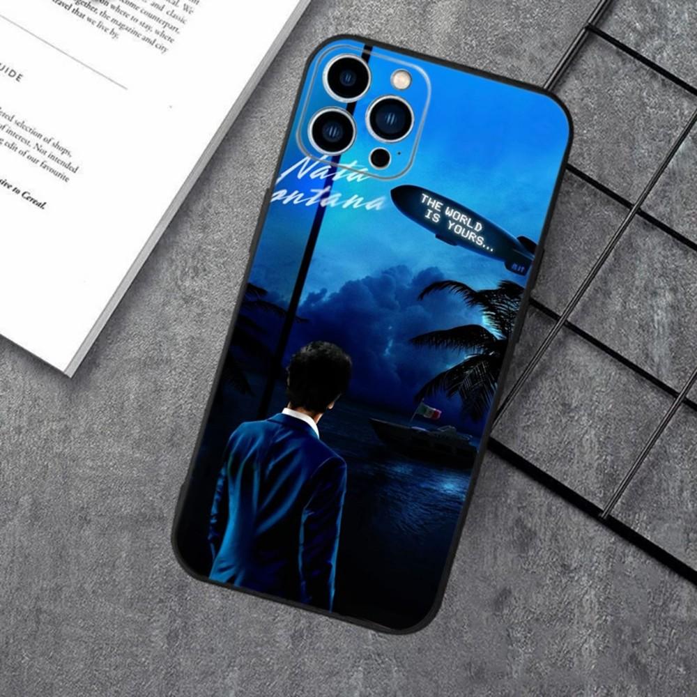 Scarfaces The World Is Yours Phone Case For Apple iPhone 15,14,13,12,11,XS,XR,X,8,7,Pro,Max,Plus,mini Silicone Black Cover