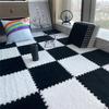 Plush Patchwork Floor Mat For Bedroom Square Eva Foam Floor Tiles Cuttable 30x30 Cm Set Of 10 Pcs Interlocking Mat For Comfortable Flooring