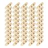 50Pcs Buttons OliveShaped CreamColored Wooden Buttons Cloth Sewing Accessories 30mm
