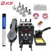 JCD Soldering Station 8586 Welding Hot Air Gun+Electric Soldering Iron 2 In 1 LCD Digital Display Welding Equipment Repair Tool