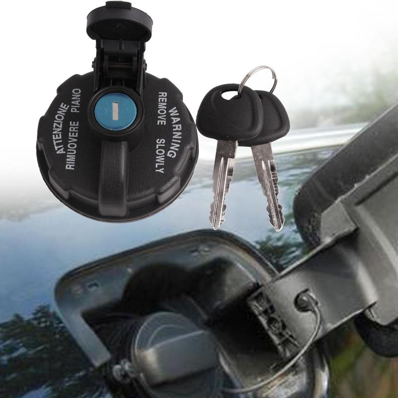 Fuel Tank Filler Cap Cars Fuel Cap with 2 Keys Lockable Locking Fuel Tank Cap