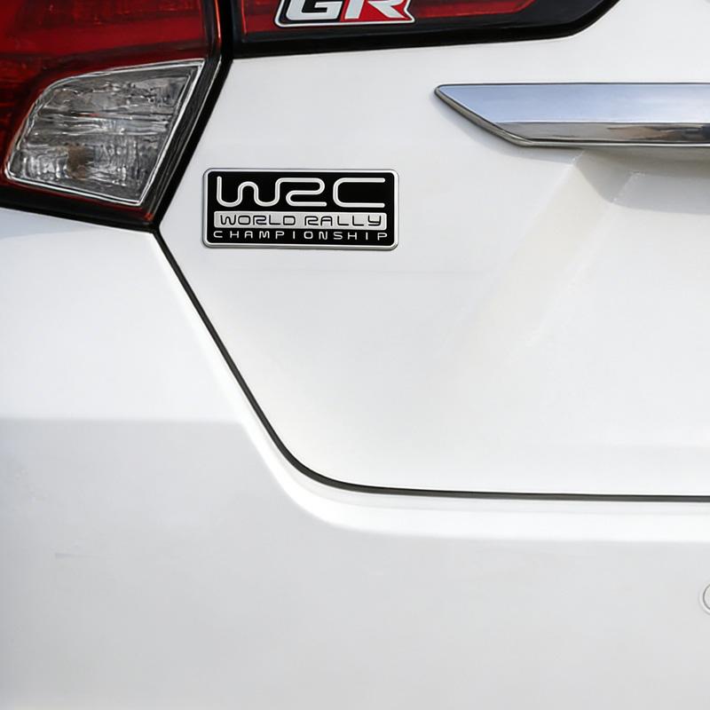 Алюминиевая декоративная наклейка WRC для Civic GTI, Fox RS, ST, Yaris GR, аксессуары для спортивного тюнинга
