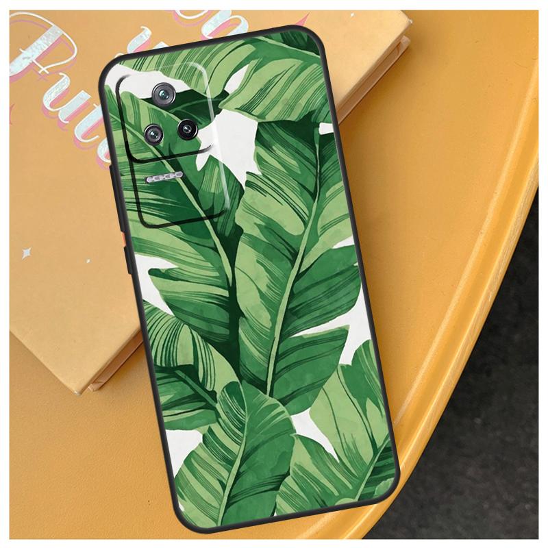 Ретро Чехол с Листьями Банана для Xiaomi 17 Pro Max 13T 14T 15T 14 15 Ultra POCO X7 X5 X6 F5 F6 F7 Pro F8 Ultra