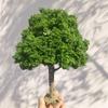 23 см Бутиковая модель дерева с проволочным стволом Зеленая модель дерева для макета железной дороги Платформа Железная дорога Материал для макета Песочный стол Декорация сцены