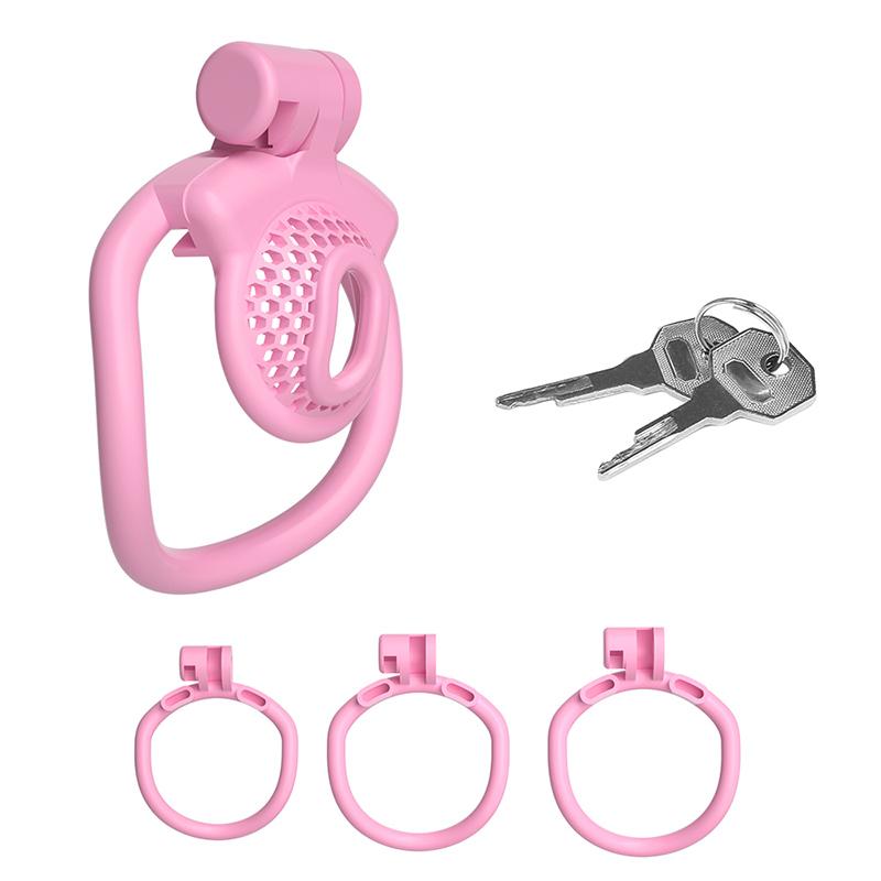 Bdsm Male Penis Chastity Cage Set Small Bird Chastity Cage Belt With 3 Size Cock Ring Penis Lock Bondage Slave Man Sex Toy Sissy
