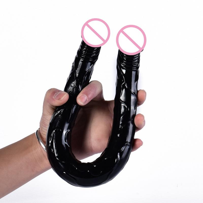 Товары для взрослых Секс-игрушка Двусторонний Реалистичный Дилдо Гибкие Желейные Дилдо Пенис Петух Анальная Пробка Массажер Стимуляция точки G