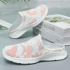 Sandals for Women In Summer Fashion Color-blocking Bag Toe Semi-drag Foreign Trade Women's Shoes Wholesale Mesh Breathable Casual Outdoor Sandals