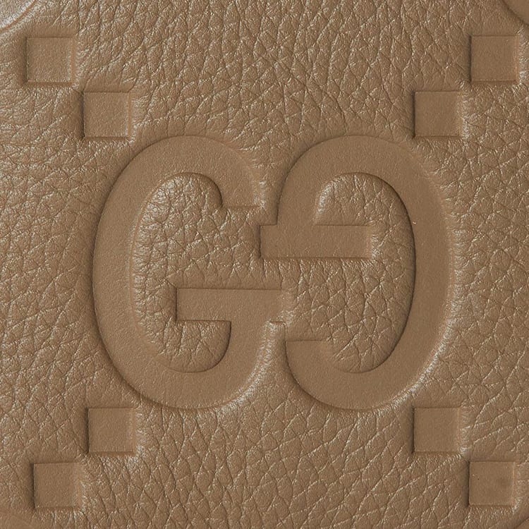 Gucci Кожаный кошелек мужской Тауп 739475-AABY0-2801