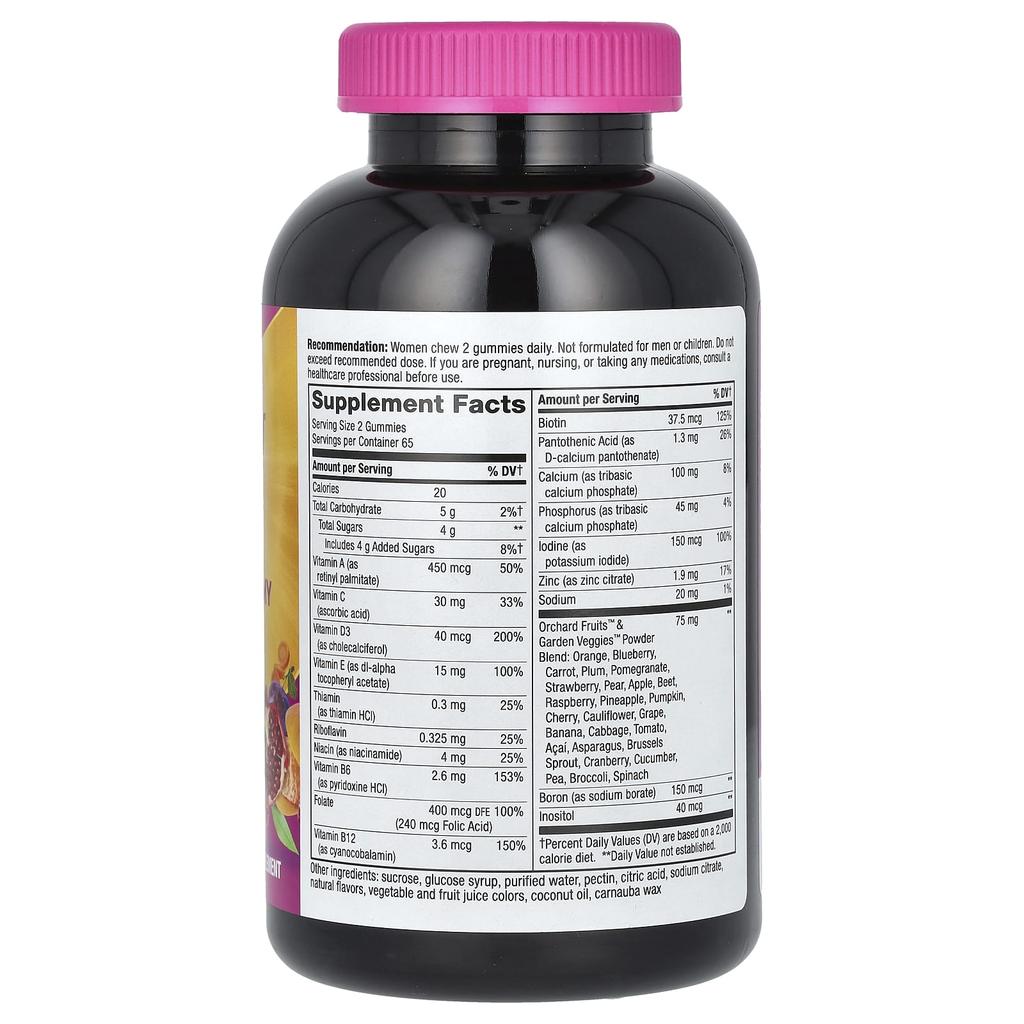 Nature's Way Alive! Women's Gummy Jelly Complete Multivitamin, Mixed Berry, 130 Gummies