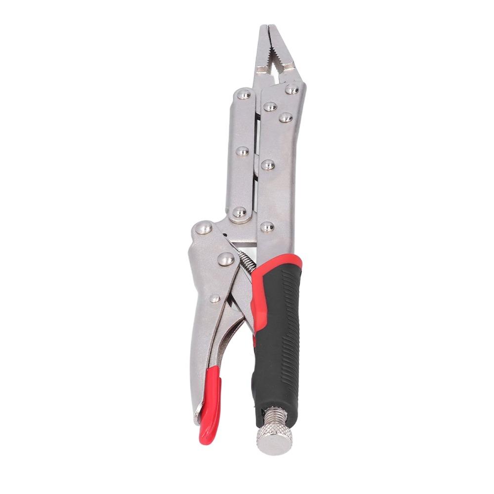 Fast Release Long Nose Plier Vanadium Steel Clamping Tool Straight Jaw Locking Pliers Crafting