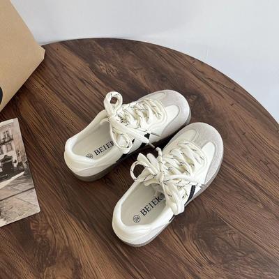 Женские 2025 Весна Натуральная Кожа Повседневные Увеличивающие Рост Кеды для Скейтборда