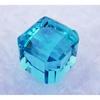 Natural Brazil Blue Topaz Cube Cut 60 Ct Beautiful Certified Loose Gemstone