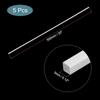 MECCANIXITY 5pcs 20" Plastic Model Tube ABS Solid Square Bar 0.12"x0.12" White Easy Processing for Architectural Model Making DIY