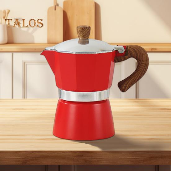 Кофеварка Moka Pot Espresso Maker 150 мл, легкая кофеварка для плиты, простая в использовании итальянская кофеварка для насыщенного эспрессо, латте, капучино