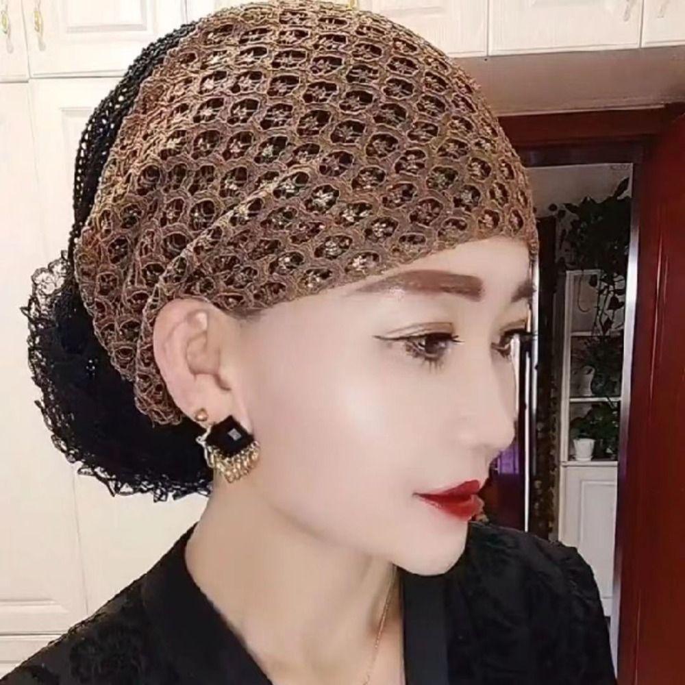 Elegant Headscarf Breathable Hair Cover Cap Fashion Head Wraps  Women