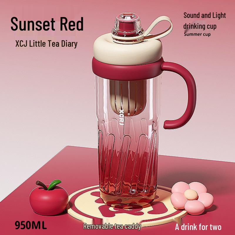 Королевский стакан-соломинка: Летний дизайн чайника, Большая вместимость, Термостойкий, Высококачественный пластик для женщин