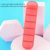 Weekly Pill Box Large Capacity Multiple Compartments Dustproof Lightweight Portable 7-Day Vitamin Medicine Box Organizer