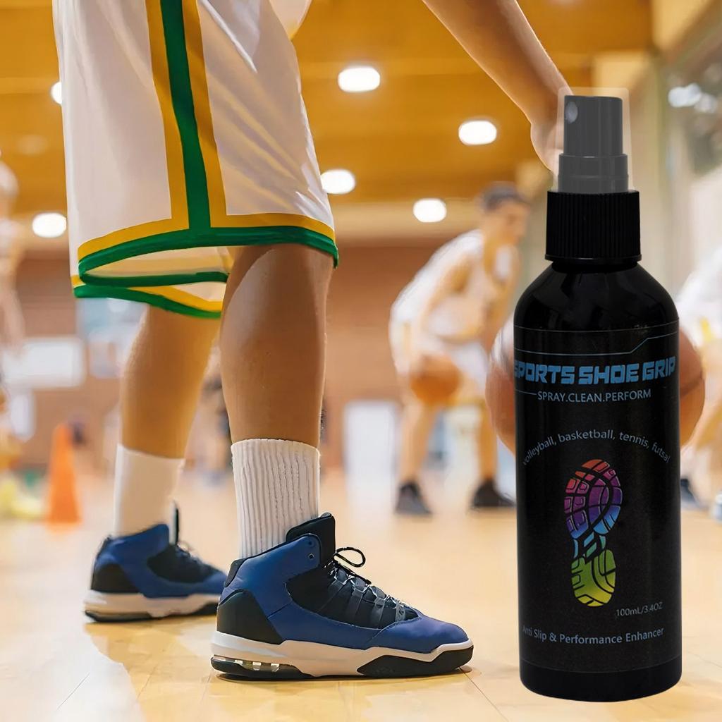 Sports Shoe Grip Spray 100ml Enhancer for Improved Traction and Sole Adhesion Prevents Slips and Enhances Shoe Sole Performance