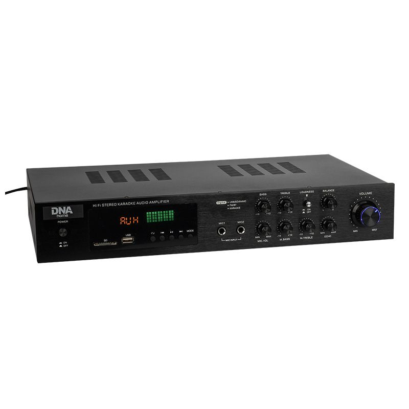 Dna Ampli 5.0 Стерео Усилитель Звука Hifi Bluetooth USB SD FM AUX Пульт ДУ