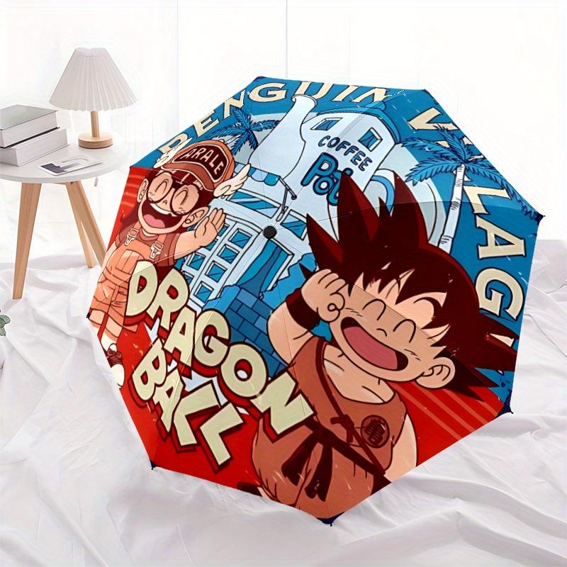 Автоматический складной зонт Dragon Ball, 8 спиц для всесезонного использования, портативный для путешествий и активного отдыха a0819075