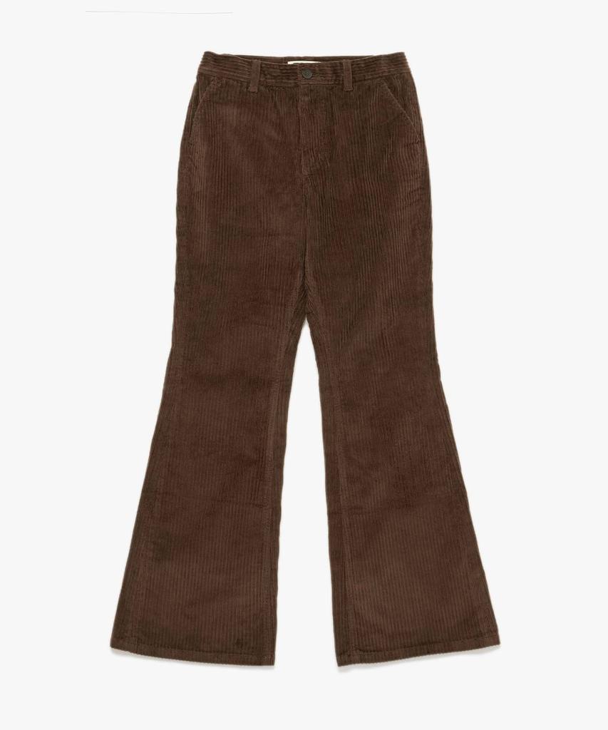 PLAC WOMEN High-Rise Corduroy Flare Pants M61 Brown