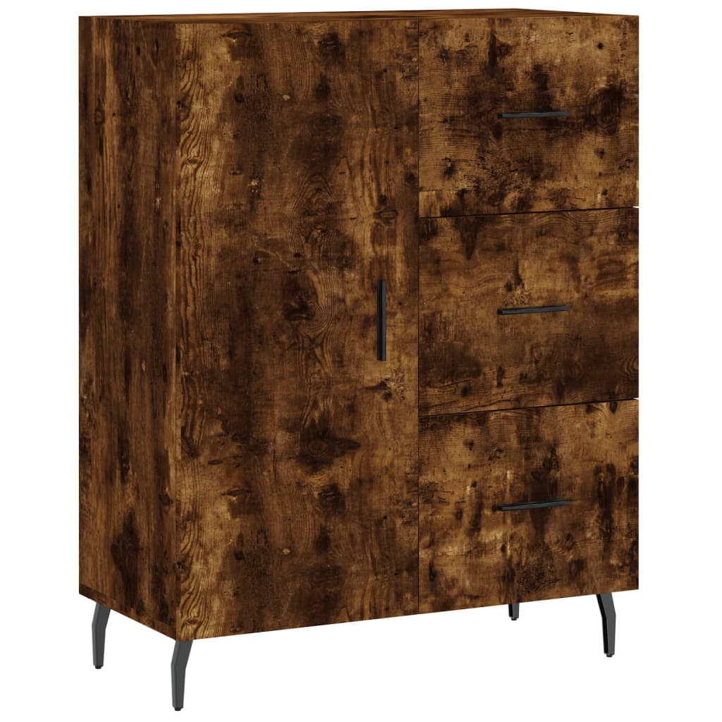 Sideboard Smoked Oak 69.5 x 34 x 90 cm Wood Based Panel