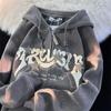 Повседневный свободный топ с капюшоном - Модная унисекс куртка в гонконгском стиле