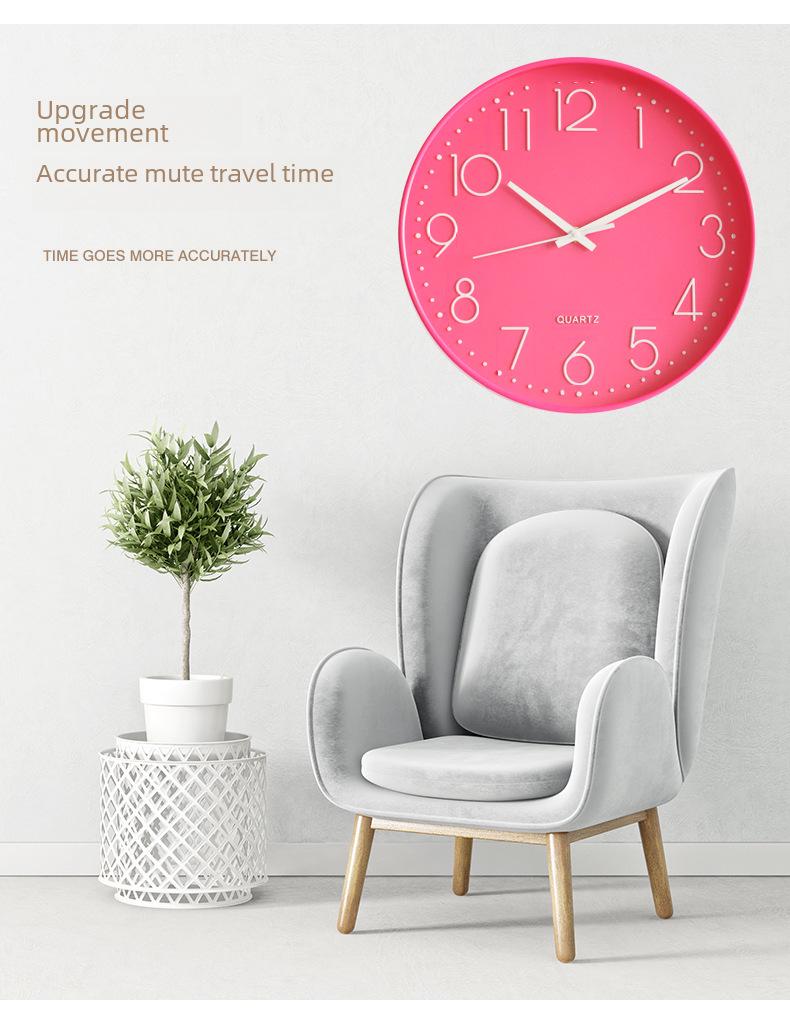 10-дюймовые 3D настенные часы в скандинавском стиле для спальни или гостиной