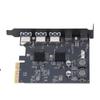 Карта расширения USB3.2 GEN2 10 Гбит/с Высокоскоростная Стабильная Карта расширения PCIE 4X с 3 портами Type A и 2 портами Type C для компьютера