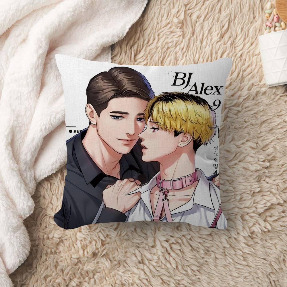 Anime B-Bj A-Alex Pillow Gift Home Office Decoration Bedroom Sofa Car Cushion Cover Case 45X45