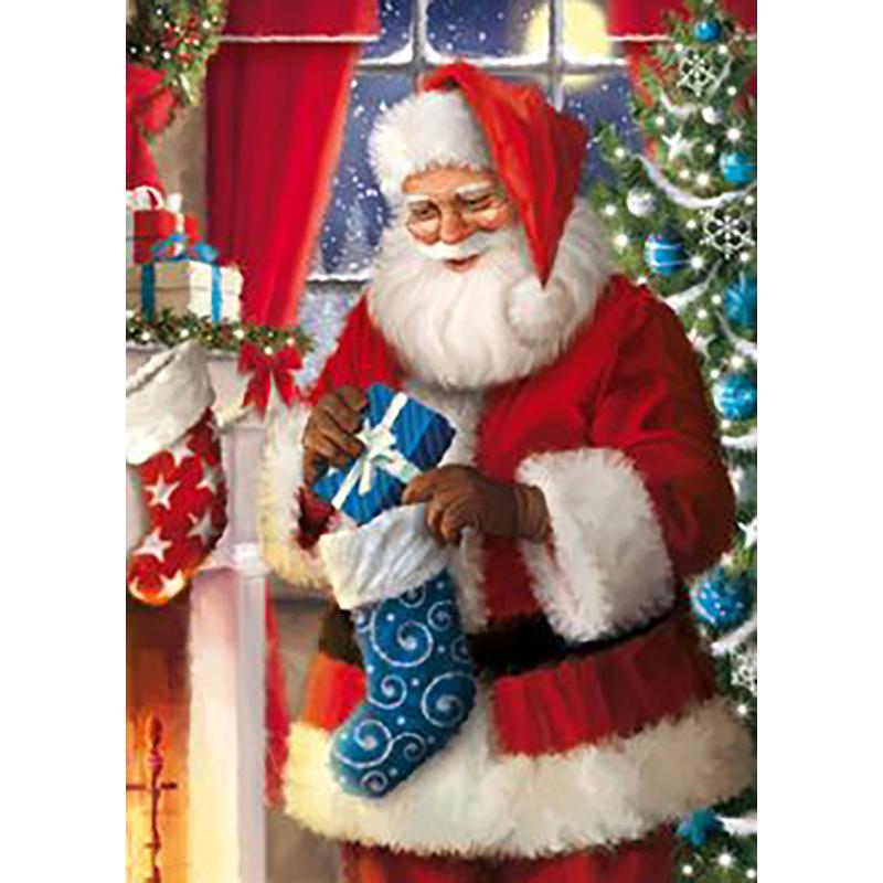 DIY Рождественская алмазная живопись 5D Санта-Клаус Алмазная вышивка Мозаика Набор для вышивки крестом Ремесла Подарок Настенное искусство Домашний декор