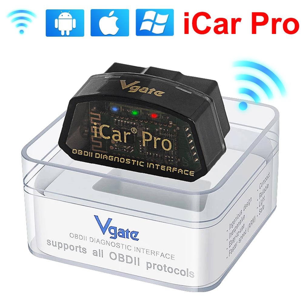 Vgate iCar pro Bluetooth 4.0 WiFi for IOS Android PC Auto Wake Up Elm327 OBDII Scanner Code Reader Car Diagnostic tool V2.1