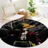 One Piece Logo Round Area Rug Carpet Rug For Living Room Bedroom Sofa Playroom Decor Nonslip Floor Mat