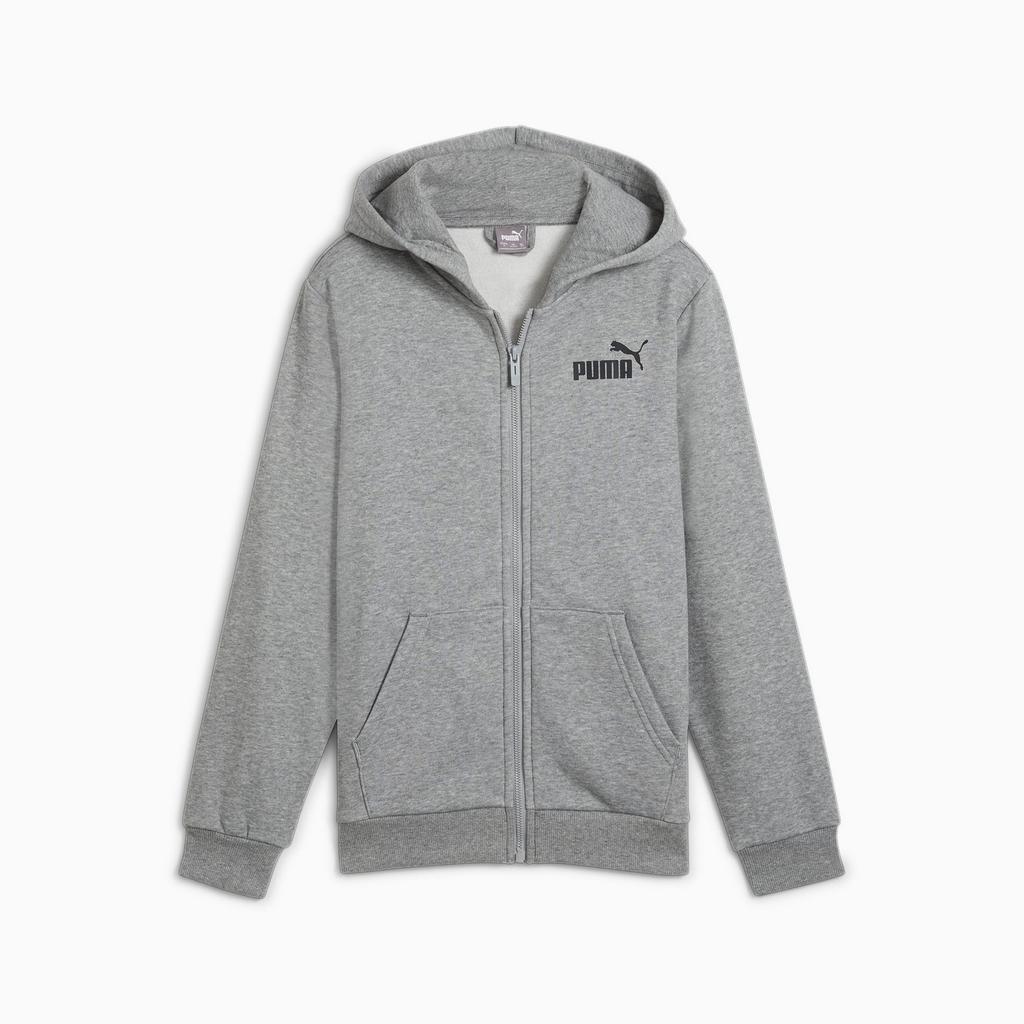 Boy's hoodie Puma POWER GRAPHIC FZ FL gray 68185503 size 140