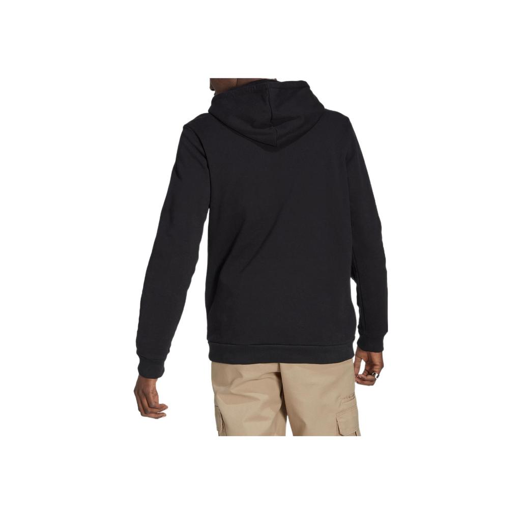 Adidas Оригинальный трилистник с логотипом и круглым вырезом, пуловер с капюшоном, мужские топы, черный HK2761