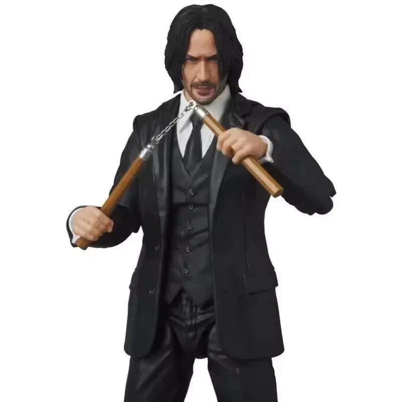 Mafex 085 ДЖОН УИК Глава 2 с Фигуркой Собаки Глава 212 Фигурка Джона Уика Фигурка Модель Игрушки Куклы Дата Рождения Подарок