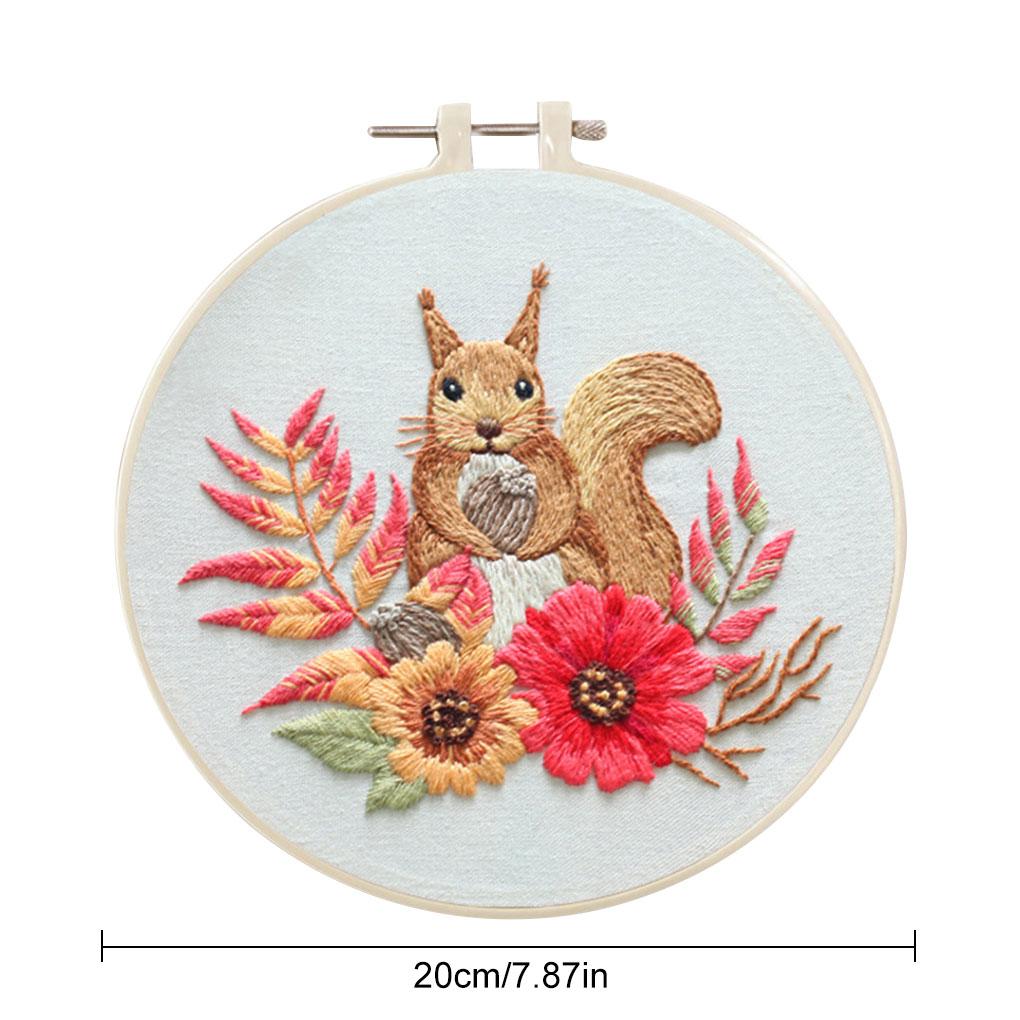 Стартовый набор для вышивания с напечатанным рисунком. Инструменты для самостоятельной вышивки для начинающих.