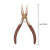 Carbon Steel Jewelry Pliers Round Nose and Needle Nose for 3-10mm Rings DIY Wire Looping Bail Making Craft Tool