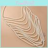 Body Boho Chain Necklace Accessory With Pearl Beads For Women Fashion
