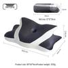 Crescent-Shaped Slow Rebound Memory Foam Neck Support Pillow