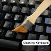 6 шт. Желтые нейлоновые квадратные кисти для краски Мини ручка из массива дерева для очистки от пыли и художественной живописи для студентов Масляные кисти