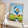 Disney Diamond Painting Kit DIY Round Home Wall Decor Adult Handmade Gift Donald Duck Rainbow Waterfall Art 129 Chars
