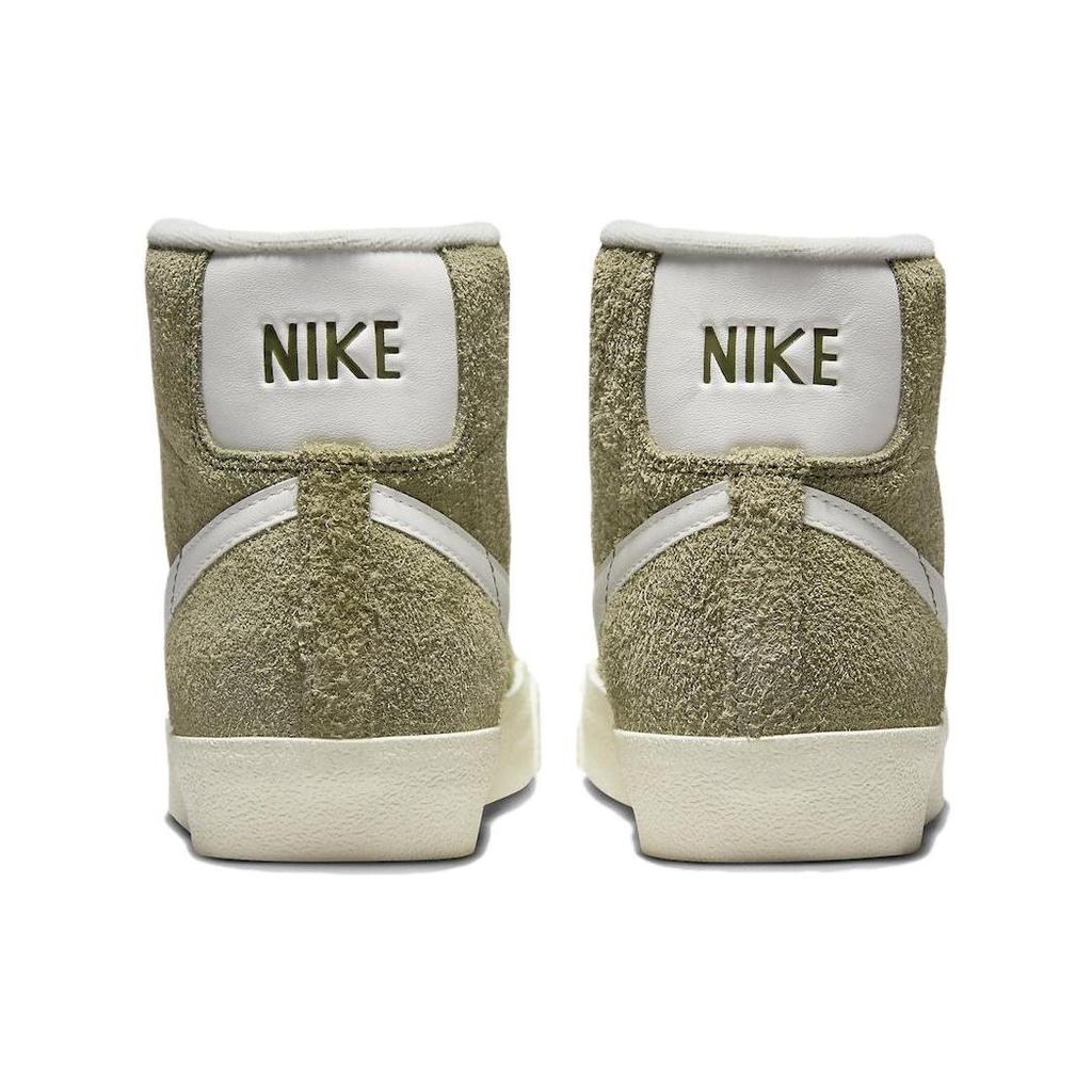 Nike Blazer Mid 77 Vintage Olive Suede Women Sneakers Green Medium-Olive Coconut-Milk DV7006-201