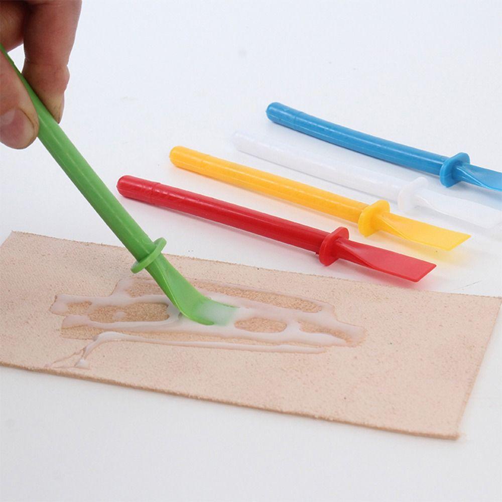 Hand Tools Leather Gluing Tool PP Adhesive Scraper Practical Glue Application Tools Leather