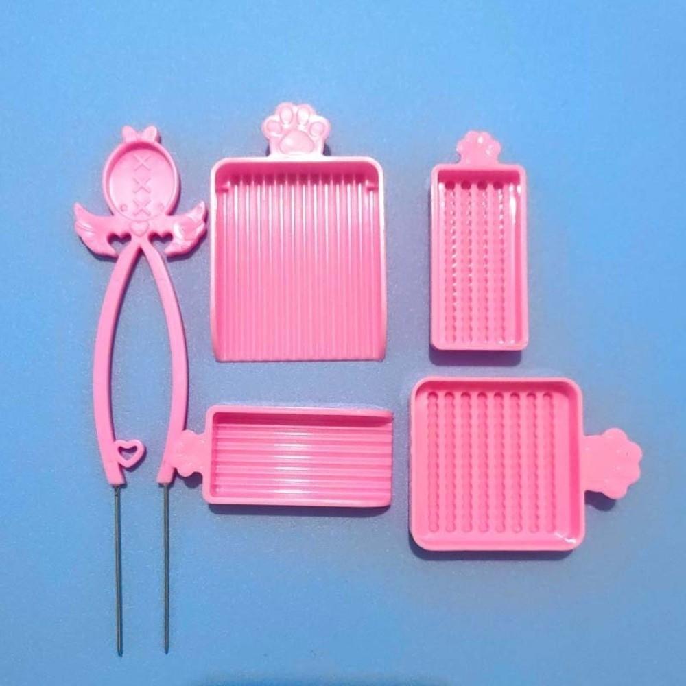 3/4/5 шт./набор Пластиковые бусины Термомозаика Игла Пинцет Инструменты для бисероплетения Набор для изготовления бобов